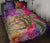 Hawaii Sea Turtle Water Color Travel Galaxy Quilt Bed Set - Polynesian Pride