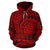 Hawaii Hoodie Polynesian Maori Lauhala Red Pullover Unisex Art - Polynesian Pride