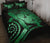 Hawaii Turtle Hibiscus Polynesian Vintage Quilt Bed Set - Green - Polynesian Pride