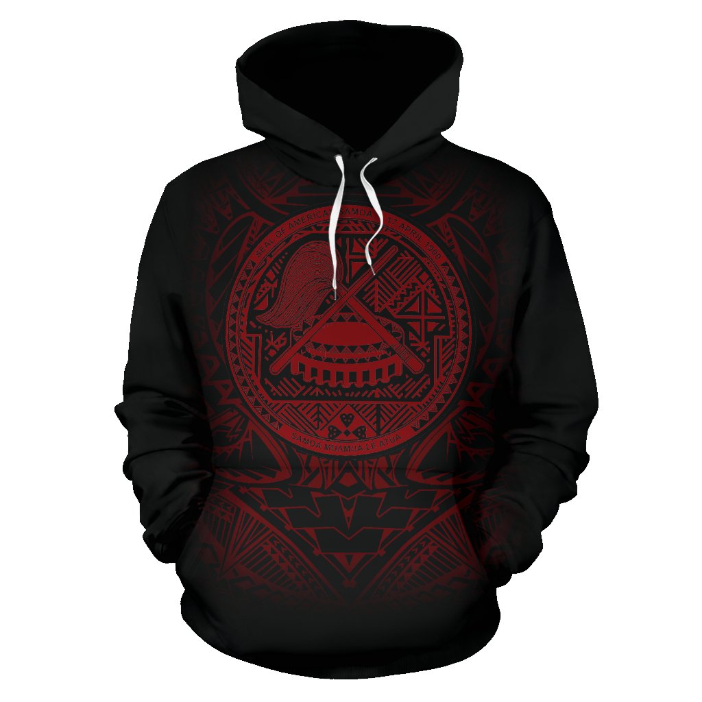 American Samoa Polynesian ll Over Custom Hoodie Tribal Pattern - Polynesian Pride