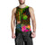 New Caledonia Polynesian Personalised Men's Tank Top - Hibiscus and Banana Leaves - Polynesian Pride