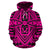 Hawaii Hoodie Polynesian Seamless Pink Pullover Unisex Art - Polynesian Pride