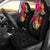 Tonga Car Seat Covers - Polynesian Hibiscus Pattern Universal Fit Black - Polynesian Pride