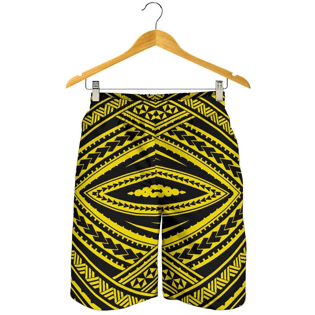 Polynesian Tatau Yellow Men's Short - Polynesian Pride