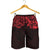 New Zealand All Over Print Men'S Shorts, Maori Polynesian Tattoo Red Red - Polynesian Pride