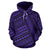 Hawaii Hoodie Polynesian Nation Violet Pullover Unisex Art - Polynesian Pride