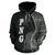 Papua New Guinea Polynesian Hoodie Coconut Tree Black - Polynesian Pride