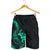 Polynesian Hawaii Men's Shorts - Polynesian Turquoise Humpback Whale - Polynesian Pride