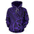 Hawaii Hoodie Polynesian Hawaiian Style Tribal Tattoo Violet Pullover Unisex Art - Polynesian Pride