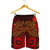 Papua New Guinea Men's Shorts - Red Shark Polynesian Tattoo - Polynesian Pride