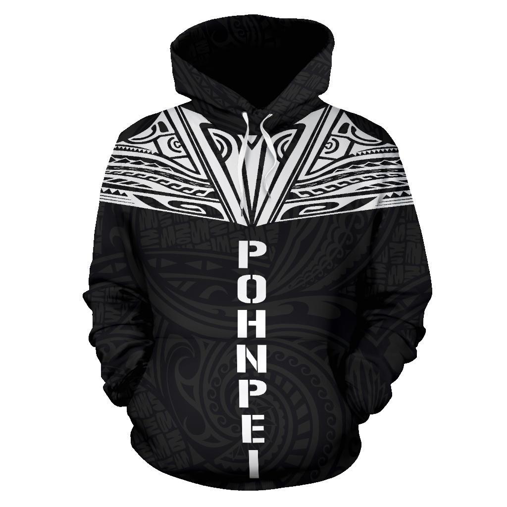 Pohnpei All Over Hoodie Neck Style - Polynesian Pride