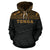 Tonga Polynesian All Over Hoodie Yellow Horizontal Style - Polynesian Pride