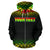 Niue Polynesian Custom Zip up Hoodie Fog Reggae - Polynesian Pride