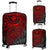 Polynesian Hawaii (Kanaka Maoli) Luggage Cover - Red Hibiscus Turtle Flowing RED - Polynesian Pride