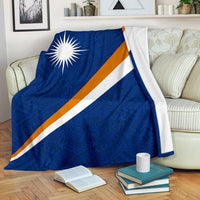 Marshall Islands Premium Blanket - Micronesia Style White - Polynesian Pride