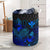 Polynesian Hawaii Laundry Basket - Polynesian Turtle Hibiscus Blue Laundry Basket One Size Blue - Polynesian Pride