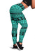 Polynesian Tattoo Tribal Turquoise Hawaii Wonmen's Legging AH Turquoise - Polynesian Pride