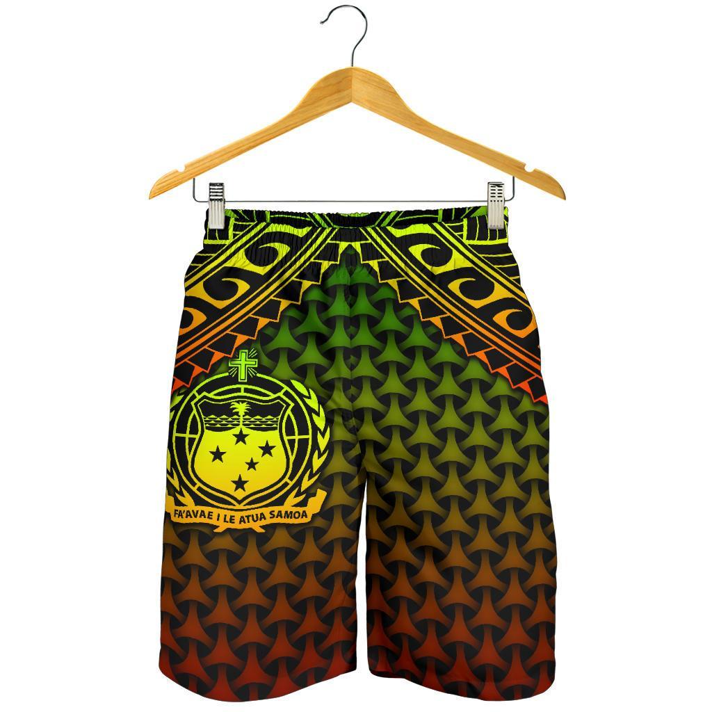 Polynesian Samoa Men's Shorts - Reggae Vintage Polynesian Patterns - Polynesian Pride