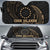 Polynesian Cook Islands Sun Shades - Gold Tribal Wave Auto Sun Shade Universal Fit Gold - Polynesian Pride