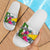 Tokelau Custom Personalised Slide Sandals White - Turtle Plumeria Banana Leaf - Polynesian Pride