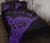 Hawaii Shaka Map Polynesian Quilt Bed Set - Purple - Polynesian Pride