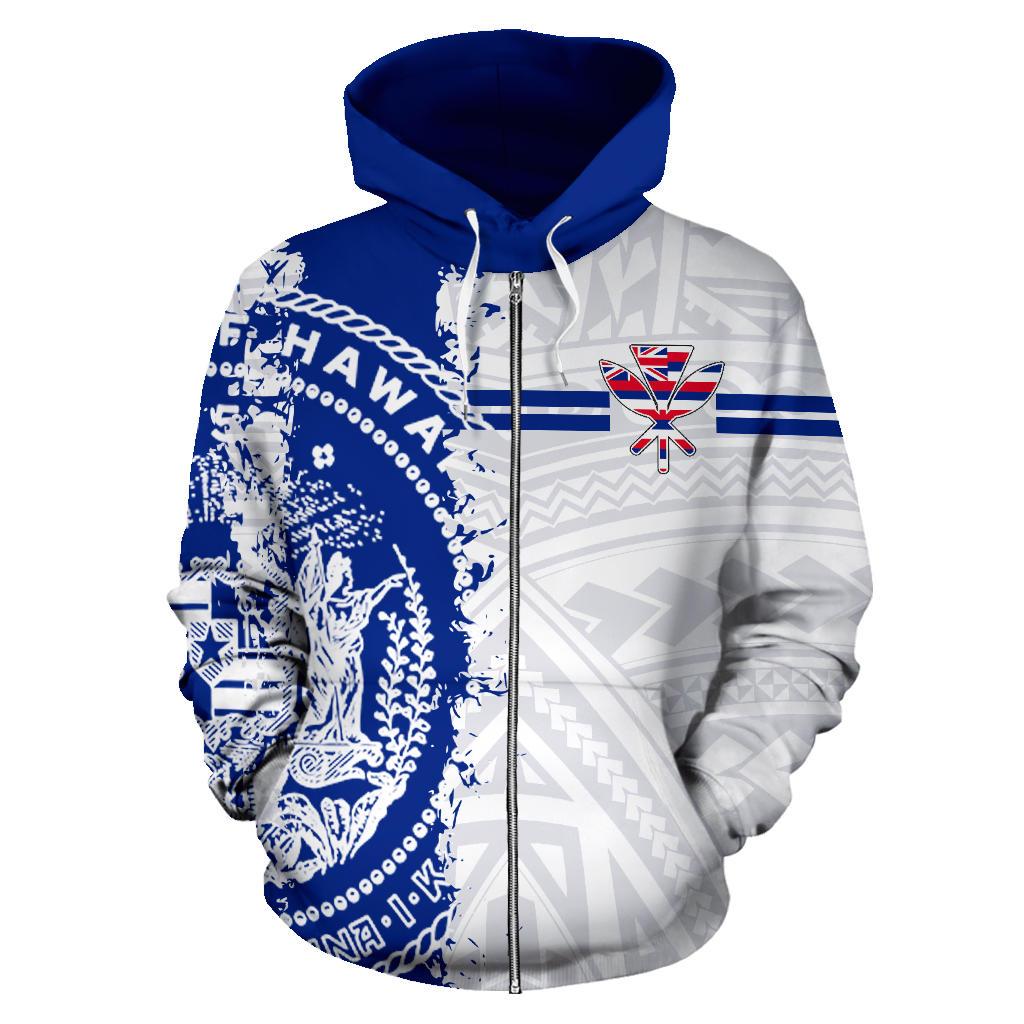 Hawaii Kanaka Sport Zip up Hoodie Mystic Style - Polynesian Pride