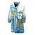 Tuvalu Rugby Men's Bath Robe Special Men's Bath Robe Universal Fit Blue - Polynesian Pride