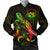 Hawaii Polynesian Men's Bomber Jacket - Turtle With Blooming Hibiscus Reggae Reggae - Polynesian Pride