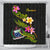 Samoa Polynesian Shower Curtain - Plumeria Tribal 177 x 172 (cm) Black - Polynesian Pride