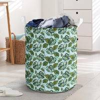 Tropical Flowers Monstera Leaf Hawaii Laundry Basket Laundry Basket One Size Black - Polynesian Pride