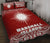 Marshall Islands Quilt Bed Set - Marshall Islands Flag Polynesian Tattoo Red Fog Style - Polynesian Pride