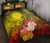 CNMI Custom Personalised Quilt Bed Set - Humpback Whale with Tropical Flowers (Yellow) Yellow - Polynesian Pride