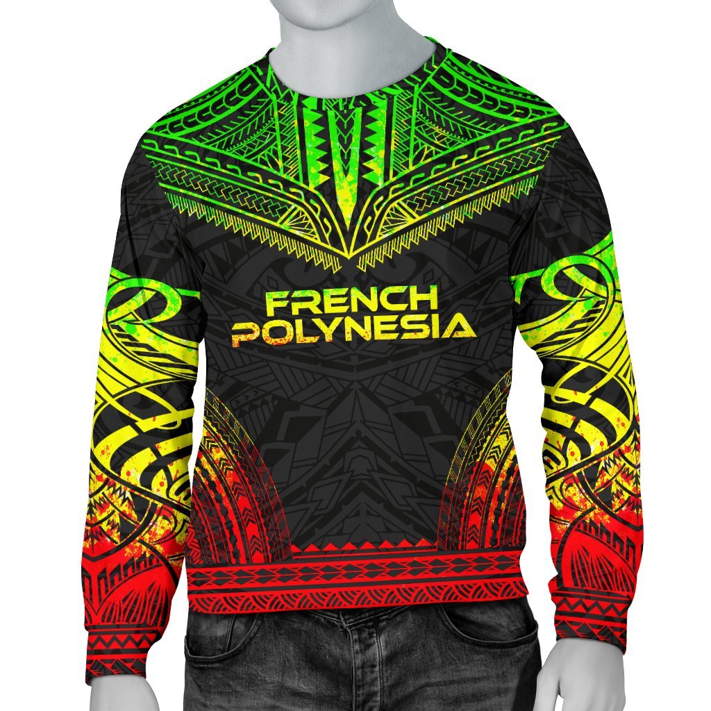 French Polynesia Sweater - Polynesian Chief Reggae Version Unisex Reggae - Polynesian Pride