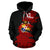 Tonga Tapa All Over Hoodie Tonga Coat of Arms Painting - Polynesian Pride