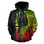 Tonga Polynesian Custom Zip up Hoodie Coconut Reggae - Polynesian Pride