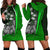 Chuuk Micronesian Women's Hoodie Dress Green - Turtle With Hook Green - Polynesian Pride