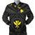 Hawaii Men's Bomber Jacket - Hawaii Kanaka Maoli And Map ( Black) Black - Polynesian Pride