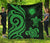 Northern Mariana Islands Premium Quilt - Green Tentacle Turtle Green - Polynesian Pride