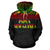 Papua New Guinea Polynesian ll Over Hoodie Reggae Horizontal - Polynesian Pride