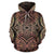 Hawaii Hoodie Polynesian Symmetry Brown Pullover Unisex Art - Polynesian Pride