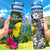 New Caledonia Hydro Tracking Bottle - Turtle Plumeria Banana Leaf Hydro Tracking Bottle 32oz Large Black - Polynesian Pride