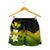 Kanaka Maoli (Hawaiian) Women's Shorts, Polynesian Plumeria Banana Leaves Reggae Women Reggae - Polynesian Pride