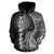 Northern Mariana Islands Polynesian Custom Zip up Hoodie Coconut Black - Polynesian Pride