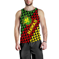 Kanaka Maoli Flag Men's Tank Top Hawaii Th5 Black - Polynesian Pride