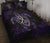 Hawaii Polynesian Turtle Quilt Bed Set Flow Of Turtle Purple - Polynesian Pride