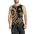Papua New Guinea Men's Tank Top - Gold Tentacle Turtle - Polynesian Pride