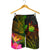 New Caledonia Polynesian Men's Shorts - Hibiscus and Banana Leaves - Polynesian Pride