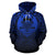 Tuvalu All Over Hoodie Lift up Blue - Polynesian Pride