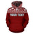 Niue Polynesian Custom Hoodie Horizontal Red - Polynesian Pride