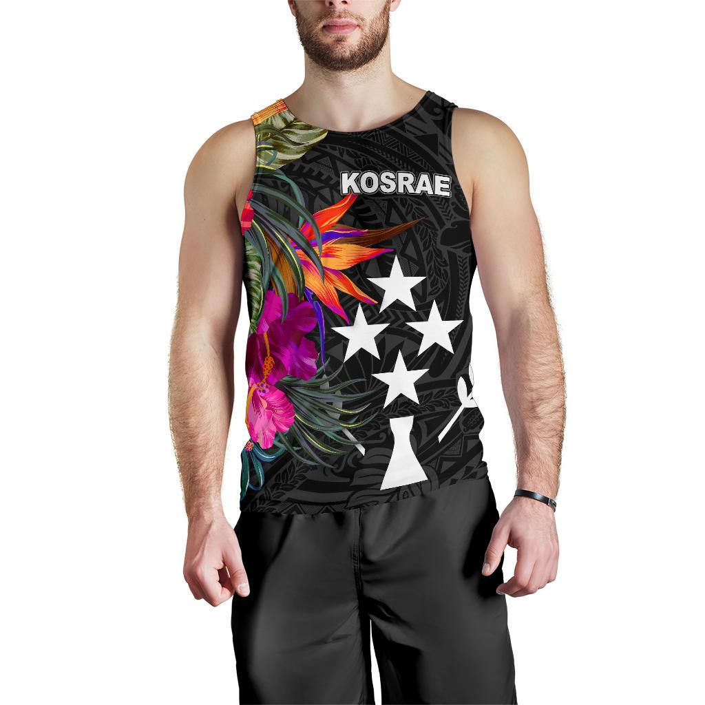 Kosrae Men's Tank Top - Polynesian Hibiscus Pattern - Polynesian Pride